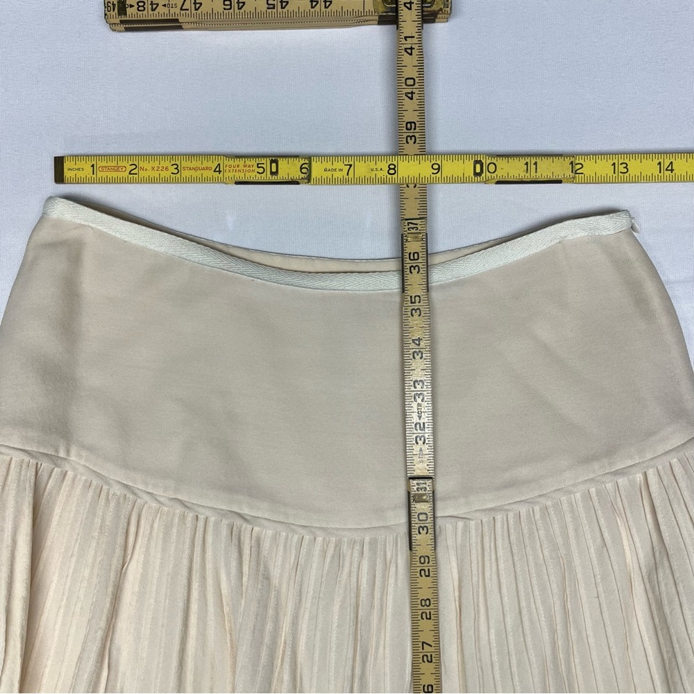 Catherine Malandrino Boho Tiered Silk Maxi Skirt Lace Size 2 - Picture 5 of 10